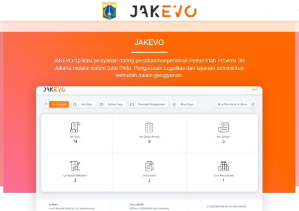Kemudahan Mengajukan Beragam Perizinan Secara Online Lewat Situs Jakevo_1